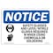 Signmission OSHA Sign, Glasses And Latex Nitrile With Symbol, 10in X 7in Rigid Plastic, 10" W, 7" H, Landscape OS-NS-P-710-L-18160 - alternate 1